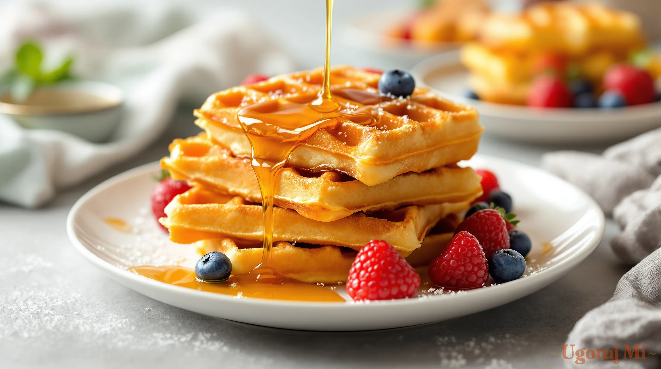 Ciasto na gofry belgijskie - puszyste i chrupiące