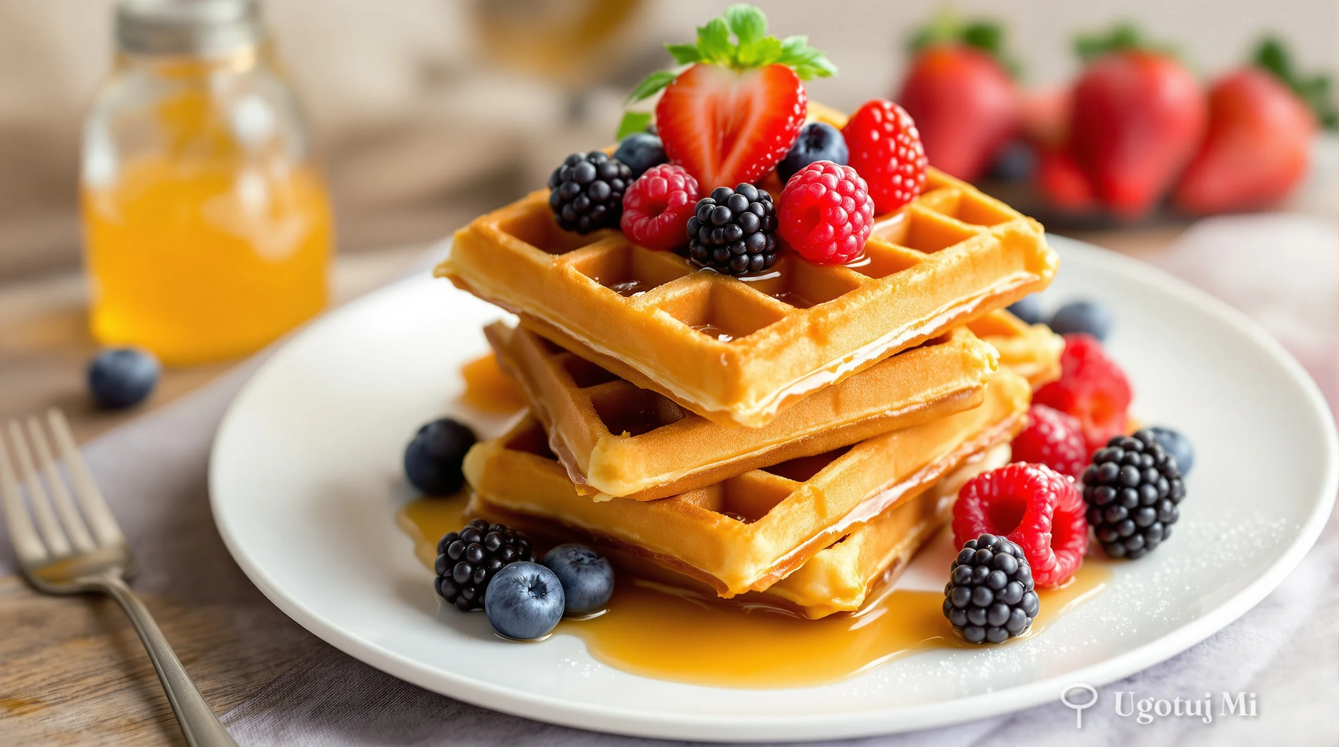 Gofry chrupiące - przepis na gofry domowe krok po kroku