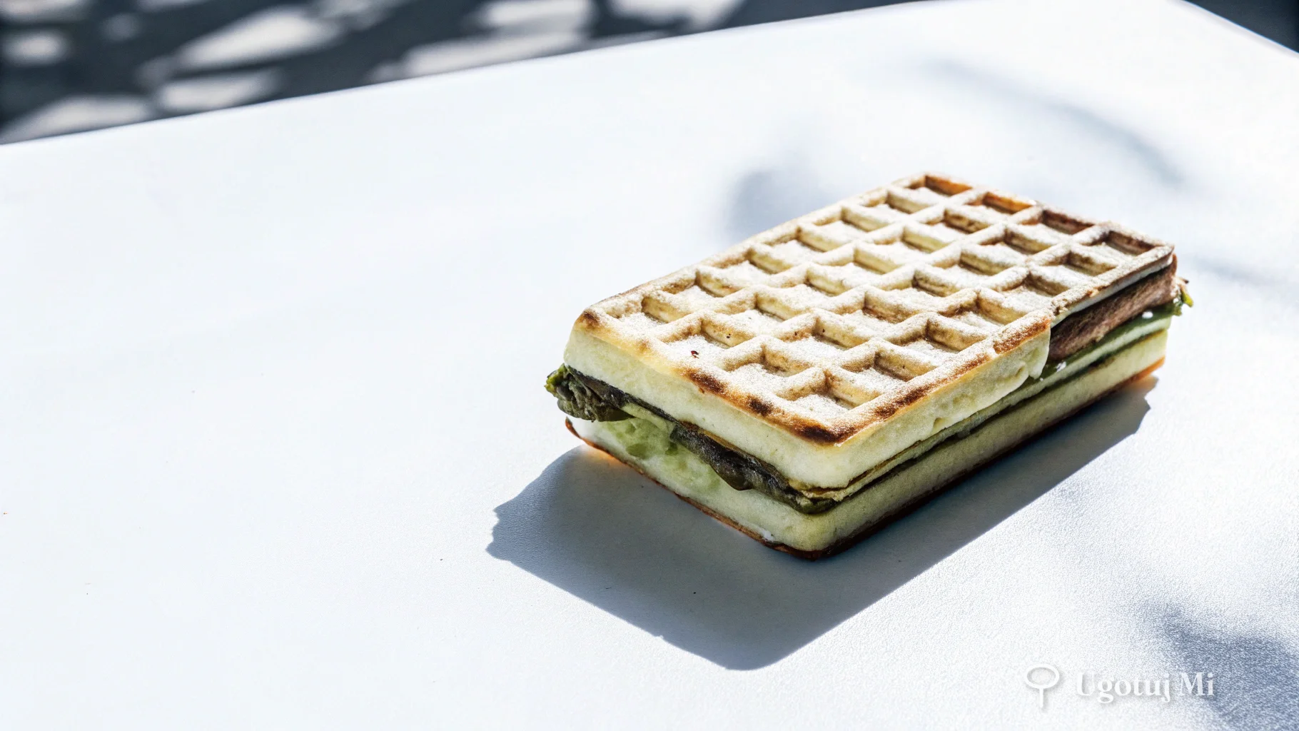 Zbliżenie na teksturę gofra wiedeńskiego pokazujące puszyste wnętrze | ugotujmi.pl