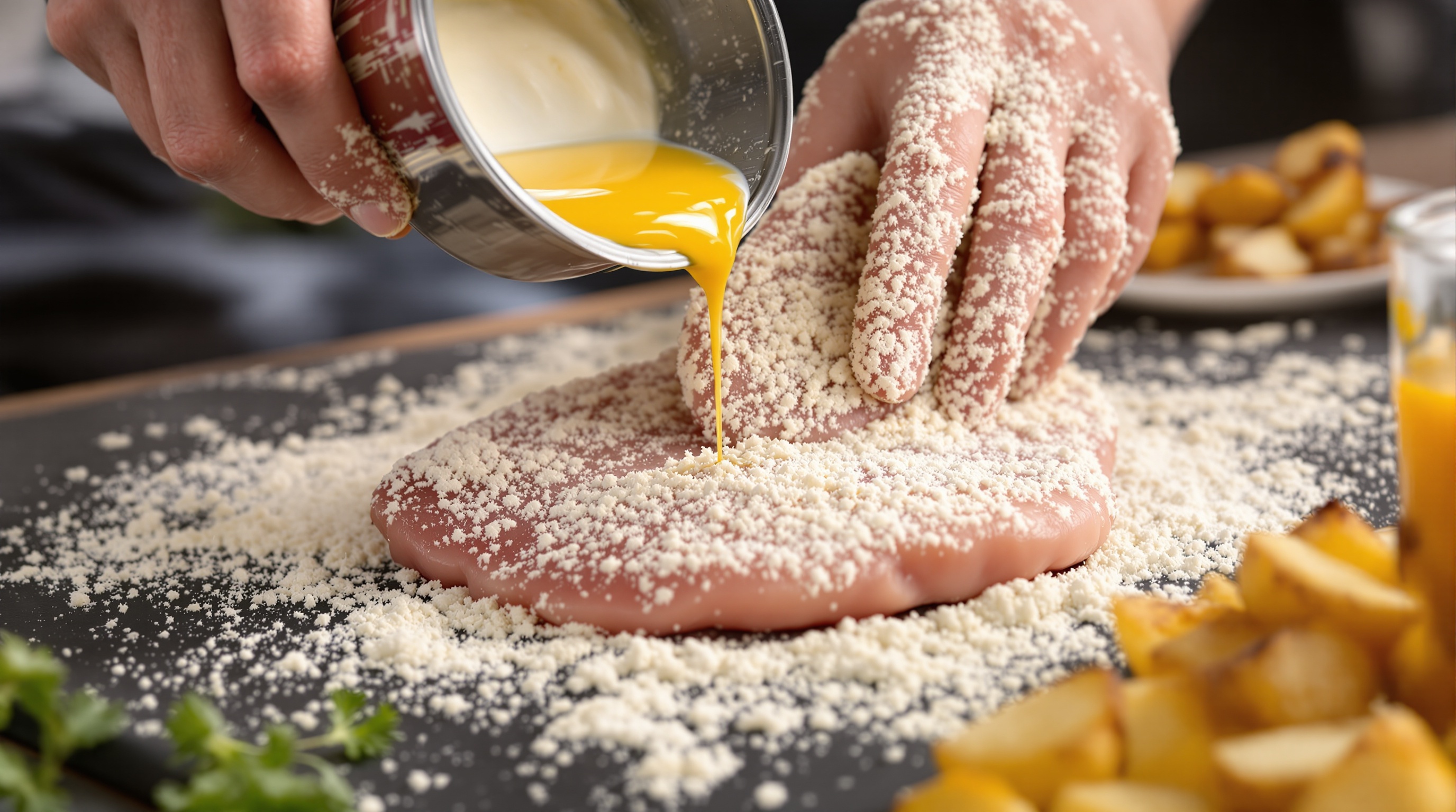 Kotlety schabowe z ziemniakami - klasyczny obiad