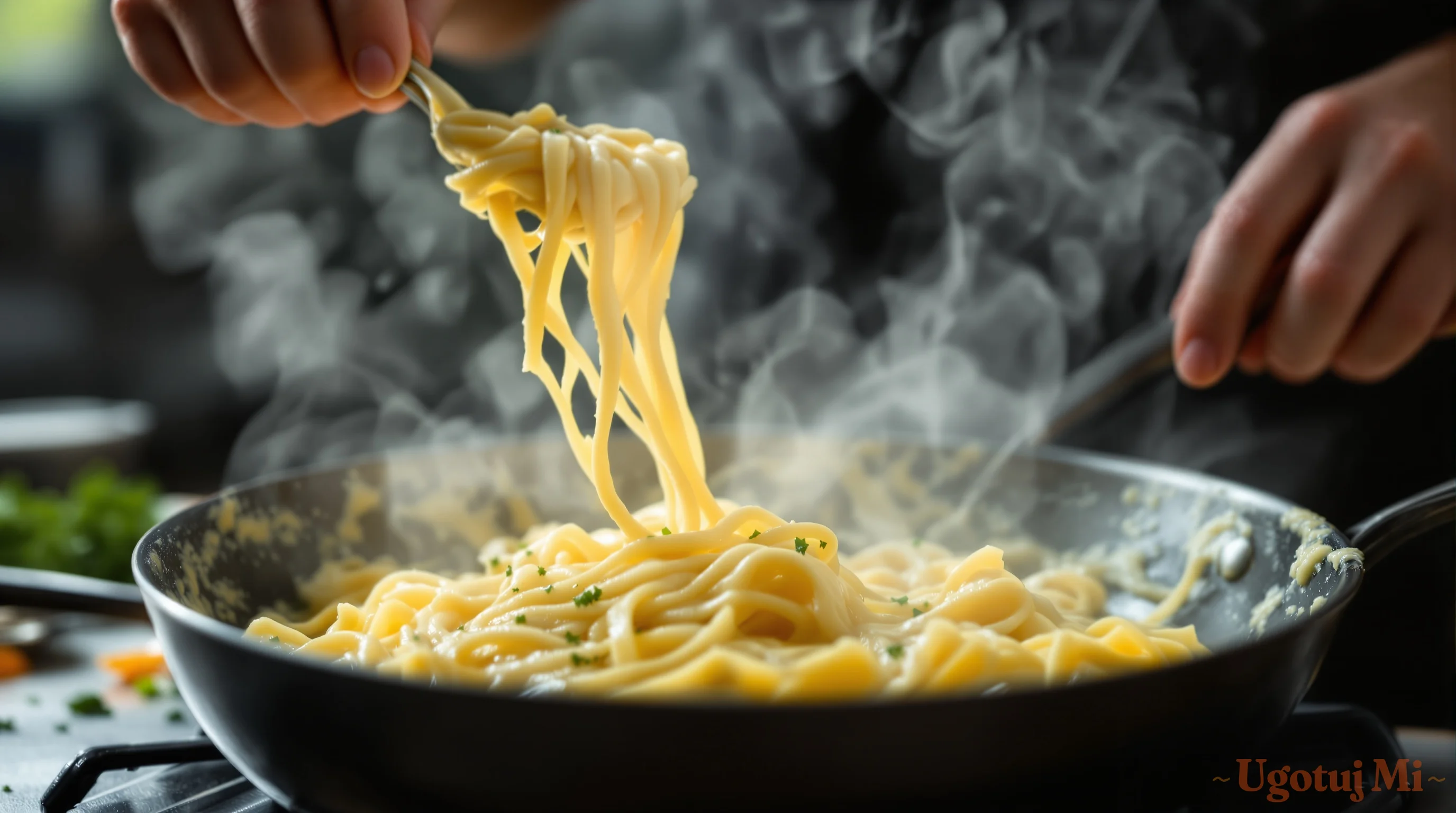 Makaron carbonara - szybka kolacja w 15 minut - przygotowanie | ugotujmi.pl