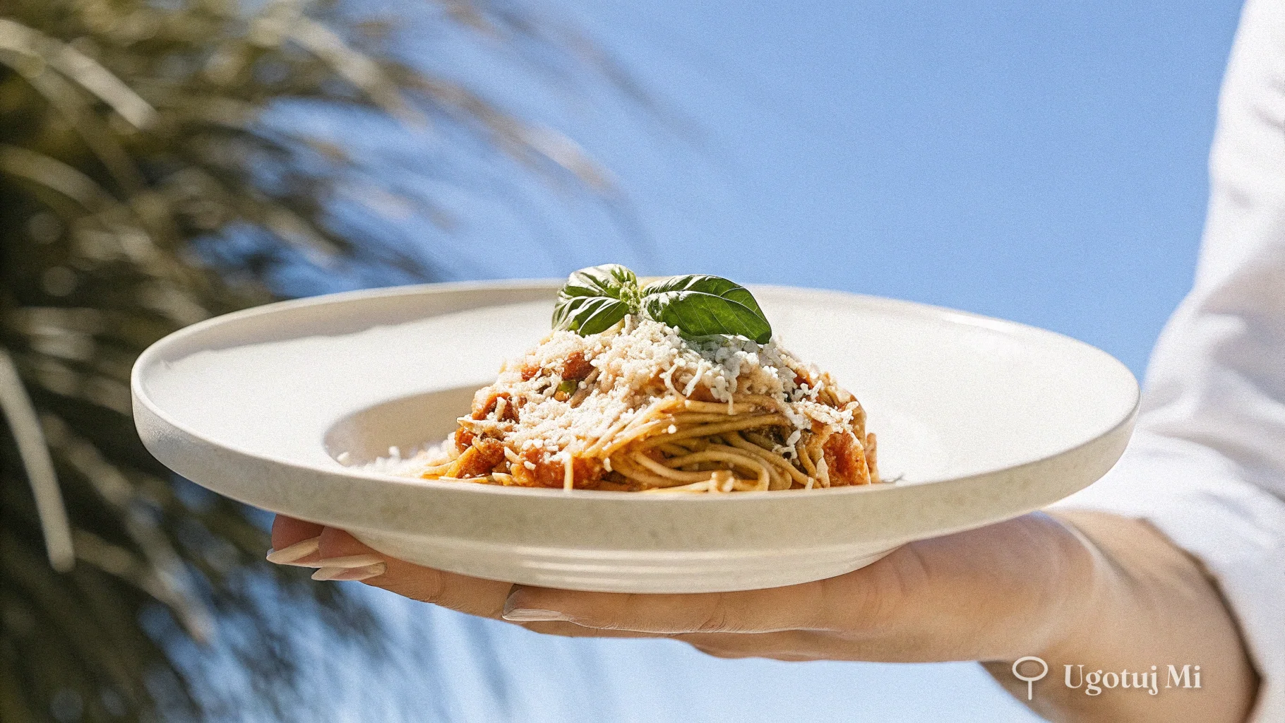 Makaron z sosem pomidorowym i bazylią - prosty przepis