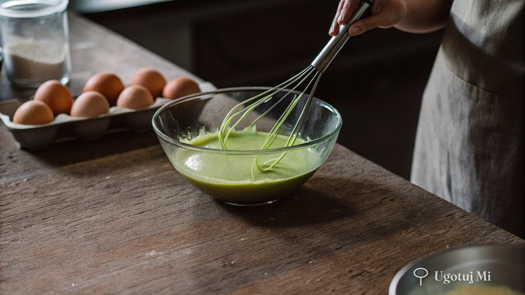 Ubijanie jaj ze śmietaną w szklanej misce | ugotujmi.pl