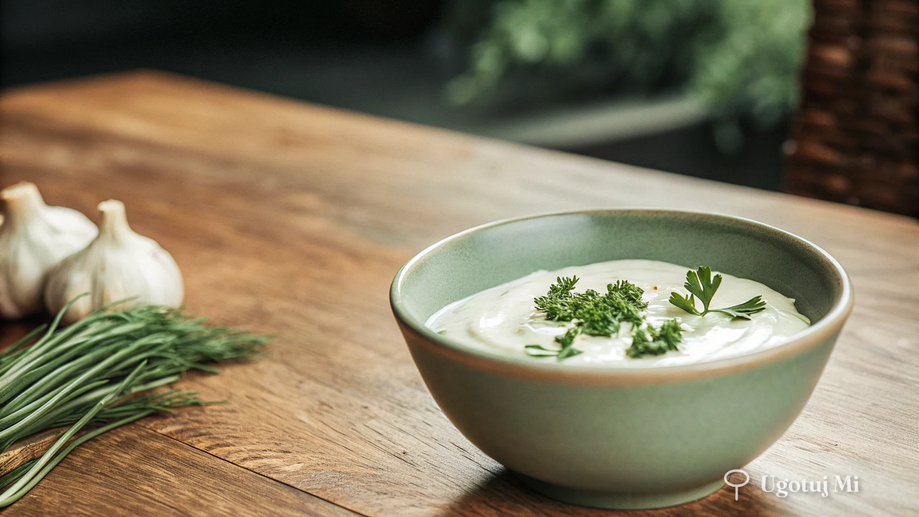 Sos czosnkowy do mięsa i warzyw - przepis krok po kroku