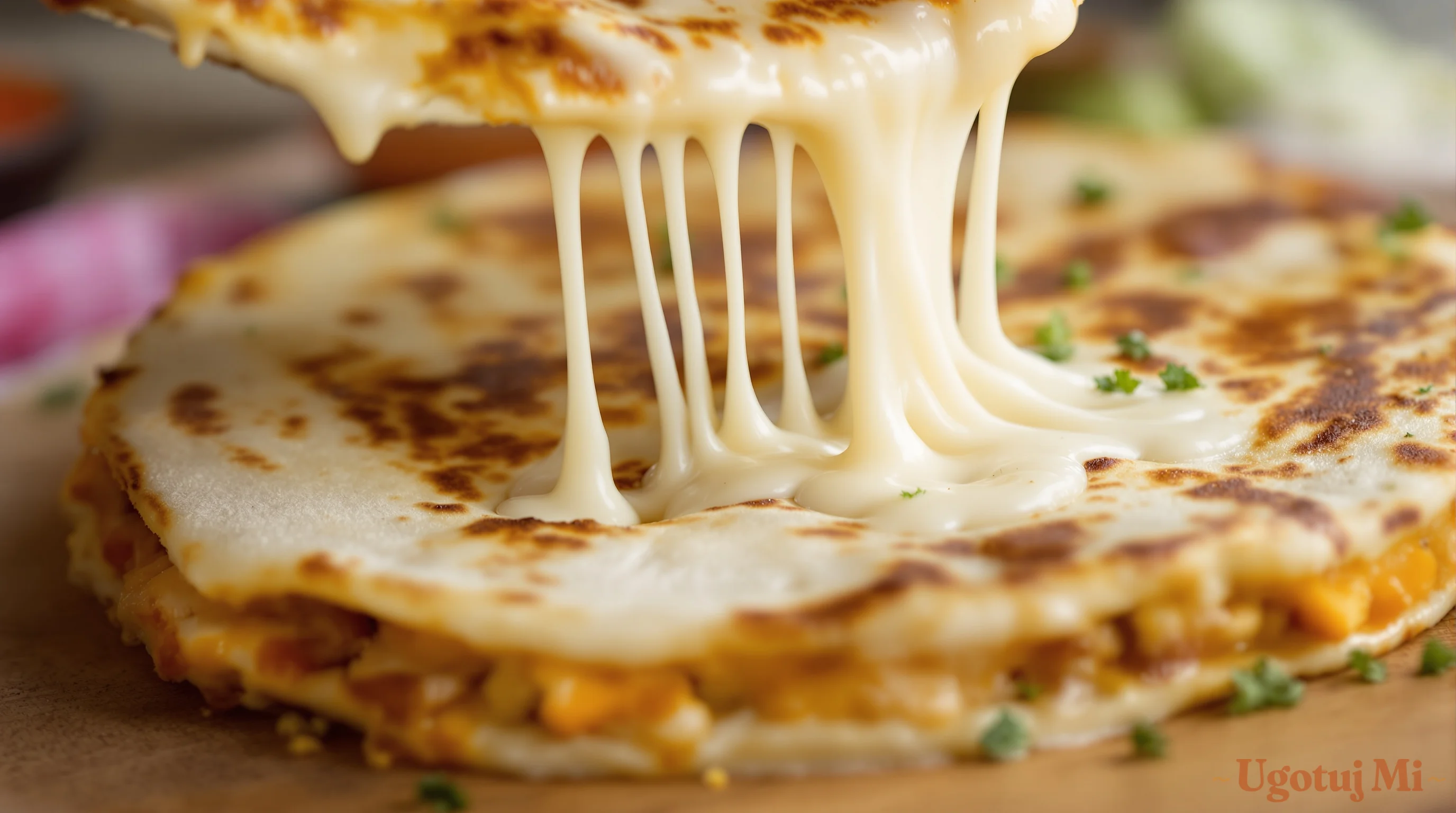 Szybka quesadilla z kurczakiem - gotowa w 15 minut - podanie | ugotujmi.pl